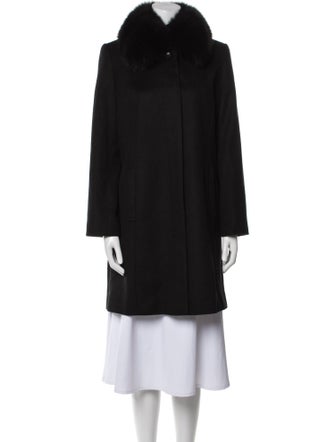 Balmain Cashmere Fur Coat