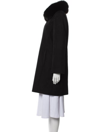 Balmain Cashmere Fur Coat