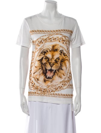 Balmain Graphic Print Crew Neck T-Shirt