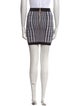 Balmain Houndstooth Print Mini Skirt