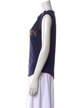 Balmain Graphic Print Crew Neck T-Shirt