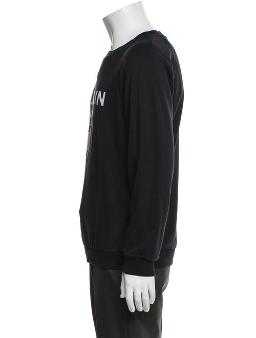 Balmain Graphic Print Crew Neck Pullover