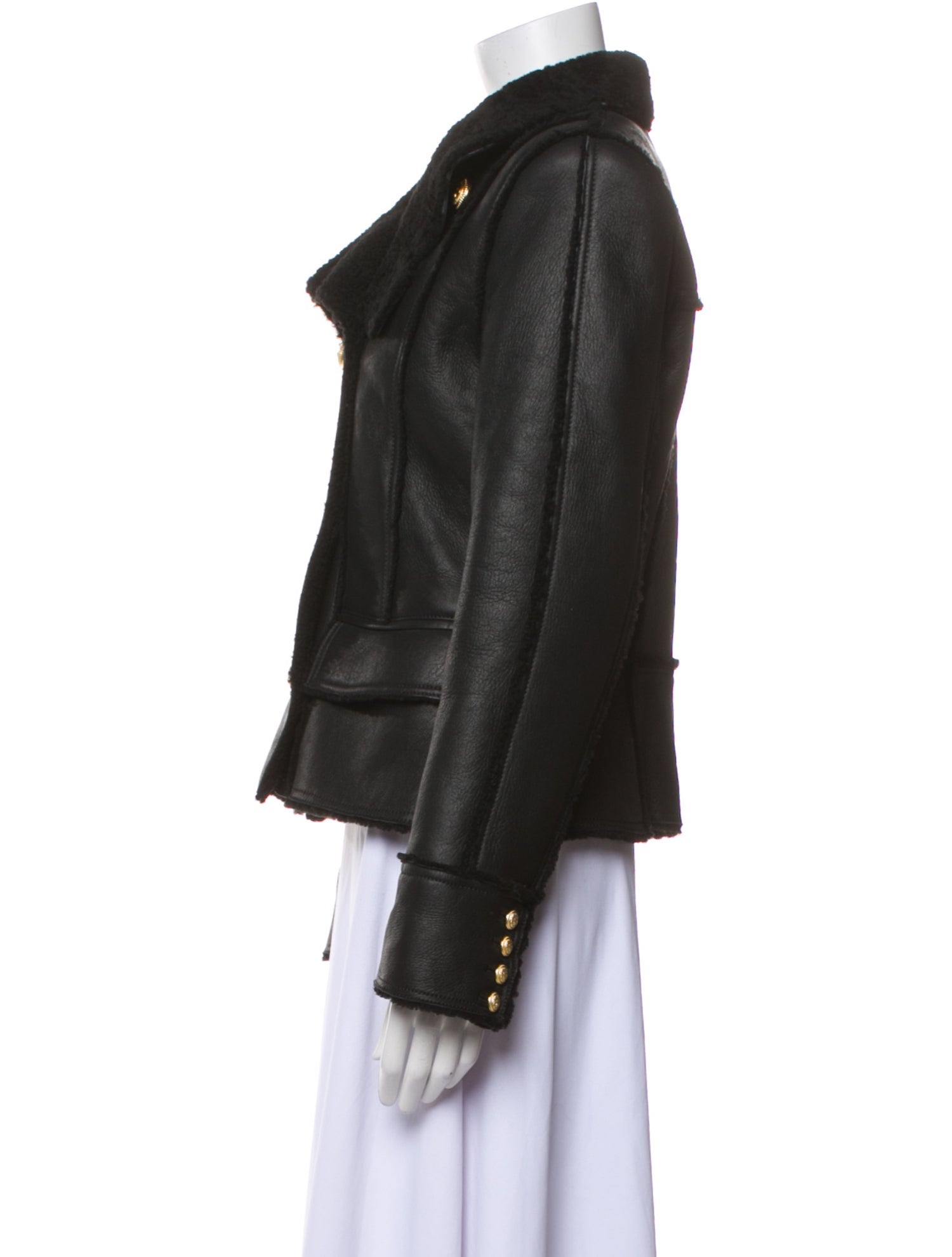 Balmain Shearling Evening Jacket