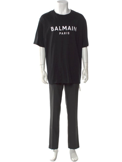 Balmain Signature Logo Graphic Print T-Shirt