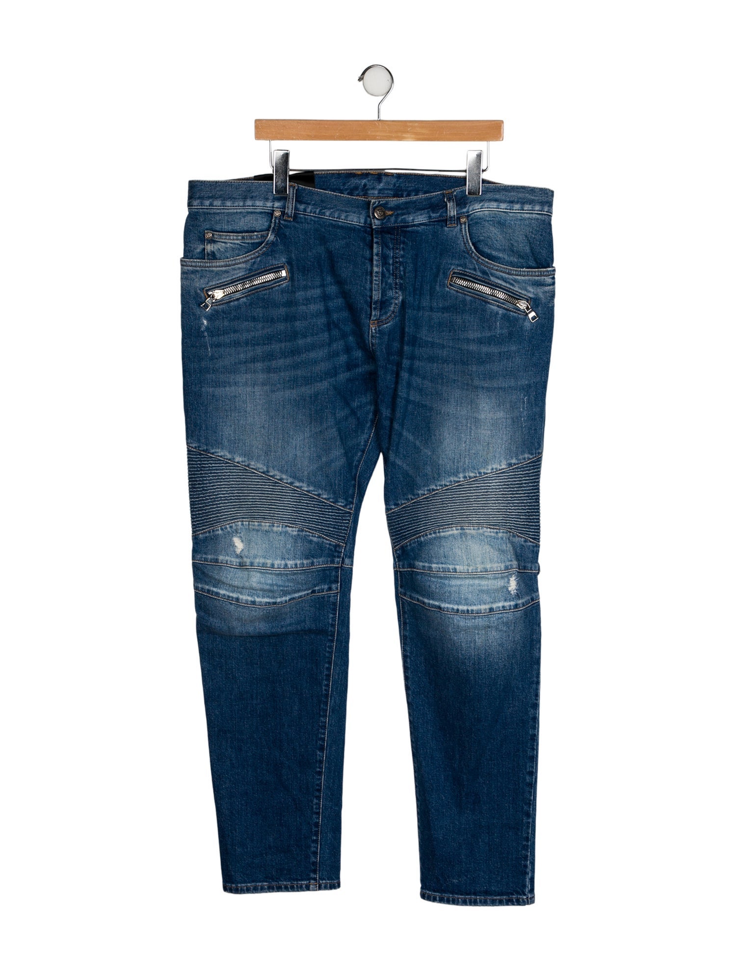 Balmain Biker Moto Jeans