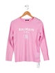 Balmain Logo Long Sleeve Top