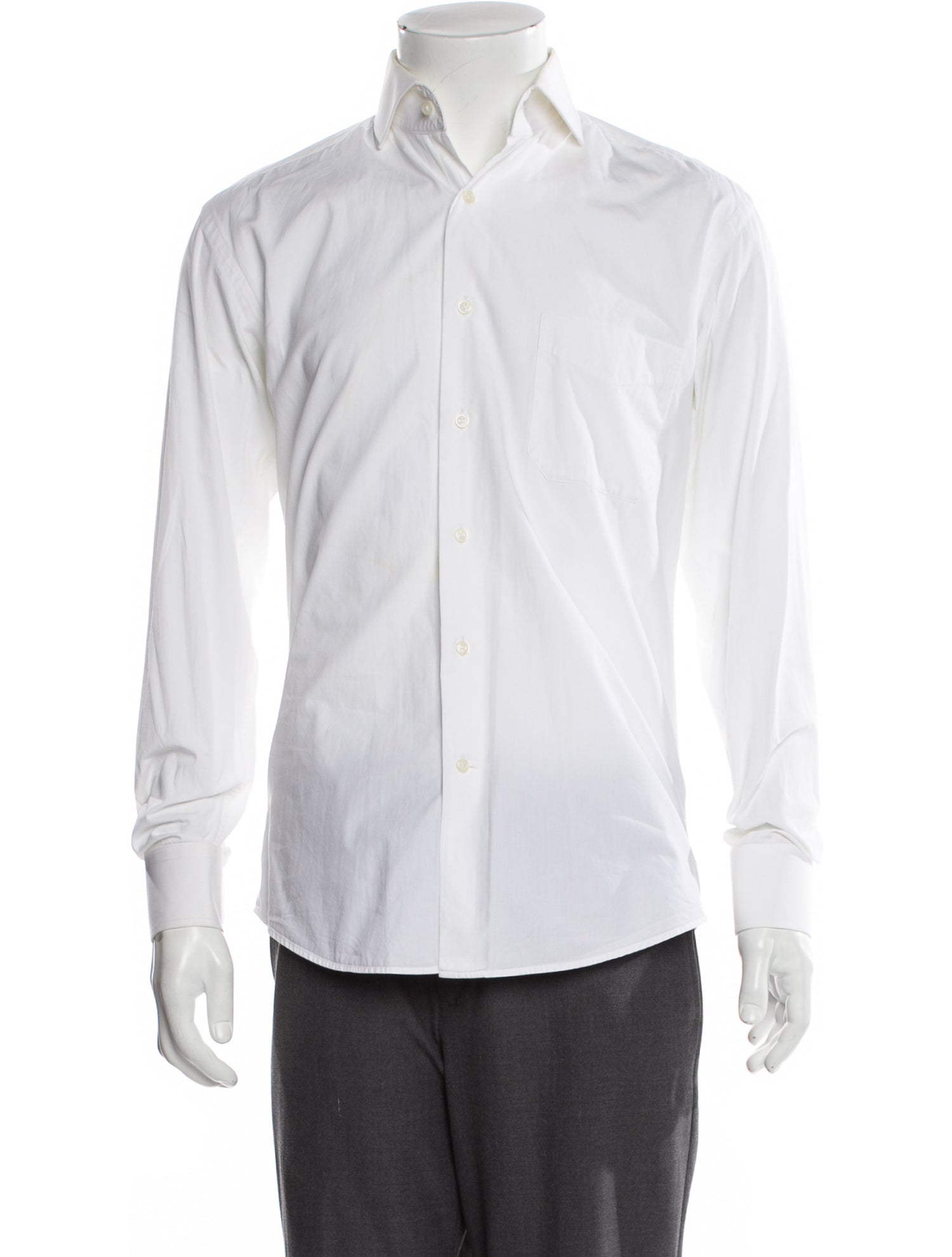 Balmain Long Sleeve Tuxedo Shirt