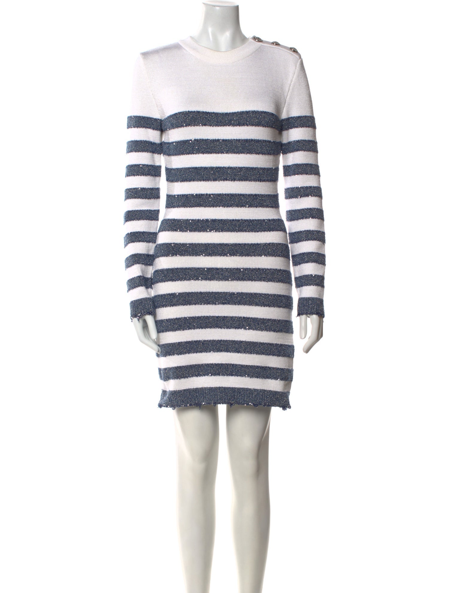 Balmain Striped Mini Dress