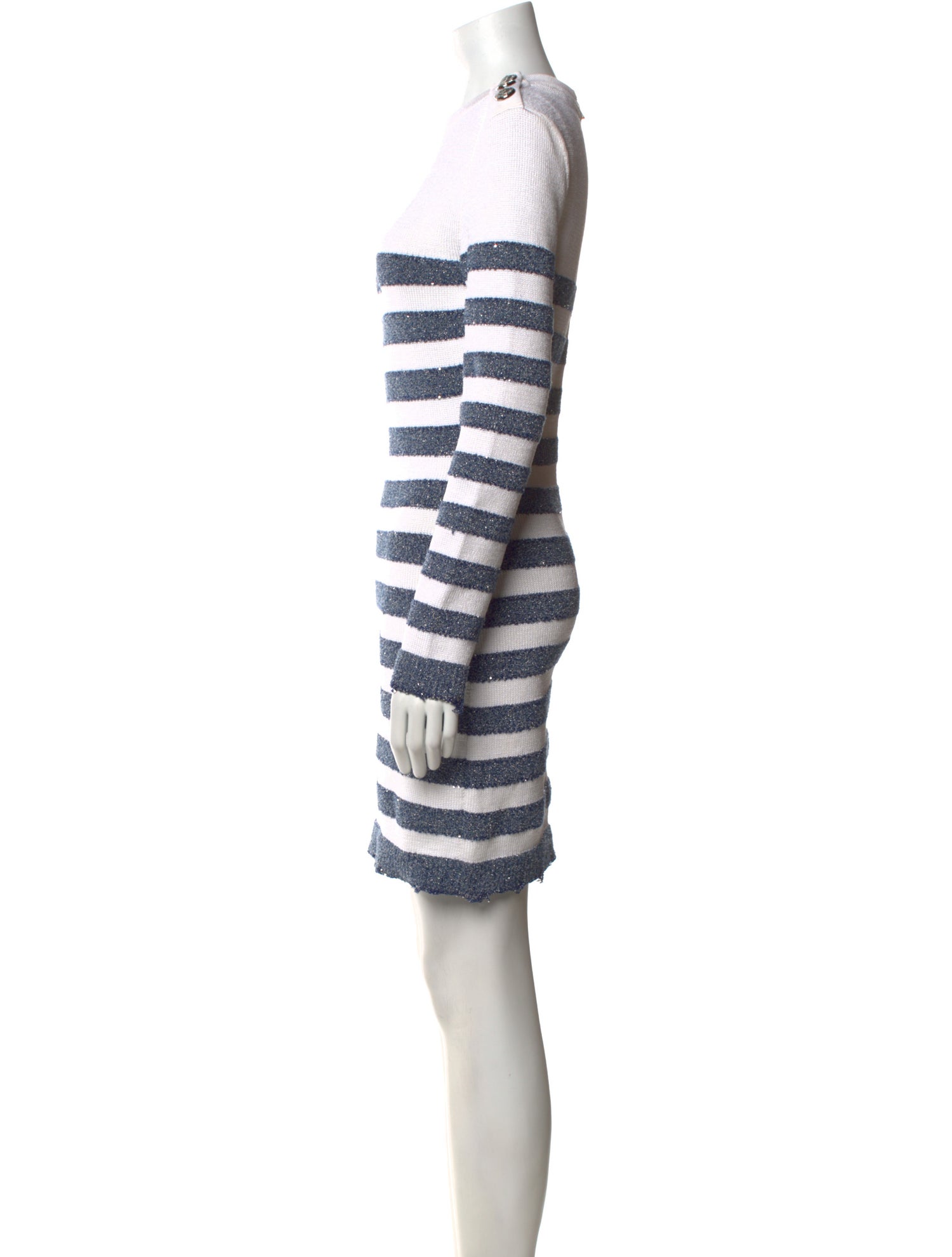 Balmain Striped Mini Dress