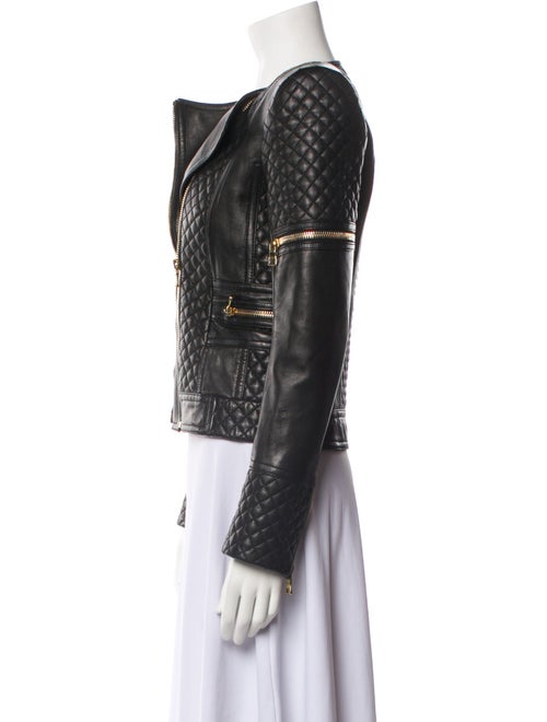 Balmain Leather Biker Jacket