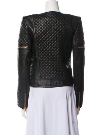 Balmain Leather Biker Jacket
