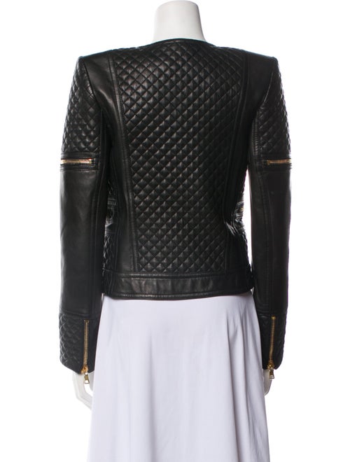 Balmain Leather Biker Jacket