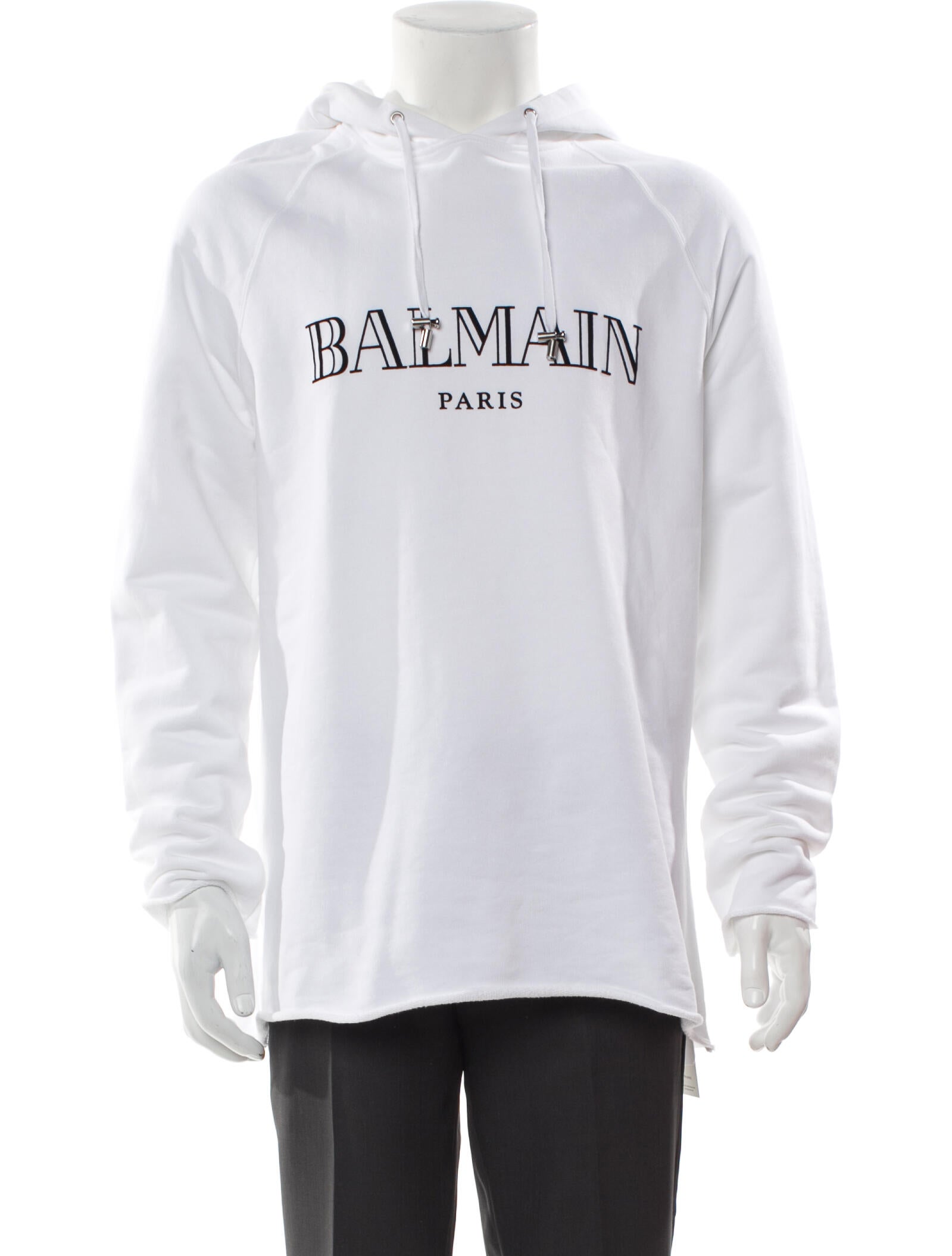 Balmain Graphic Print Crew Neck Hoodie
