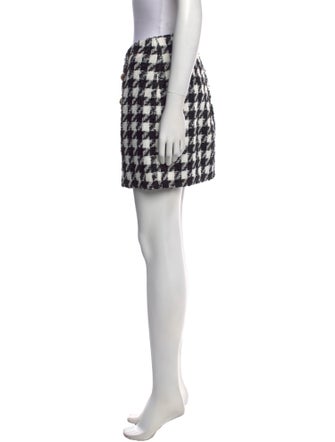 Balmain Tweed Pattern Mini Skirt