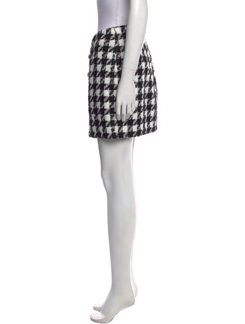Balmain Tweed Pattern Mini Skirt