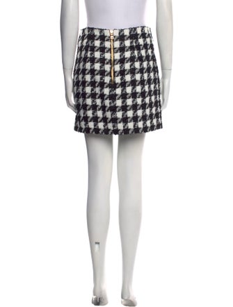 Balmain Tweed Pattern Mini Skirt