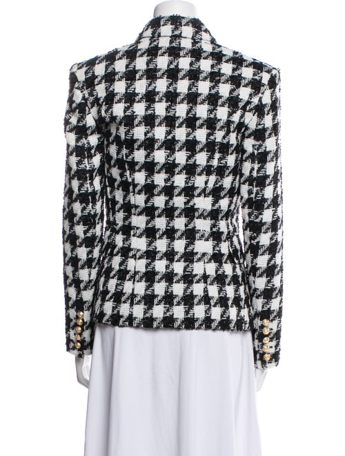 Balmain Plaid Print Blazer