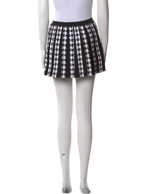 Balmain Houndstooth Print Mini Skirt