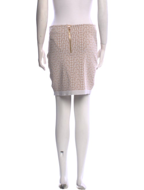 Balmain Printed Mini Skirt