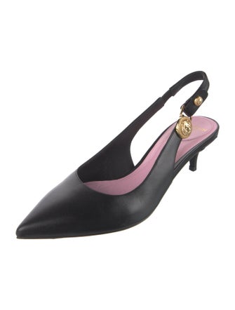 Balmain Leather Slingback Pumps