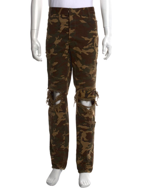 Balmain Camouflage Print Cargo Pants