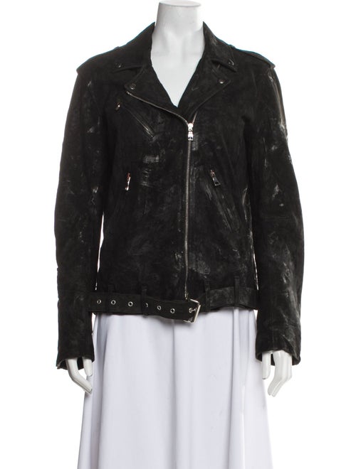 Balmain Goat Leather Biker Jacket