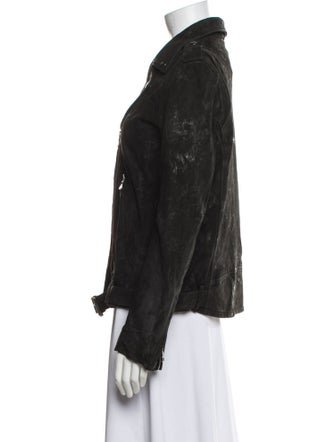 Balmain Goat Leather Biker Jacket