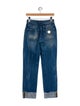 Balmain High-Rise Straight Leg Jeans
