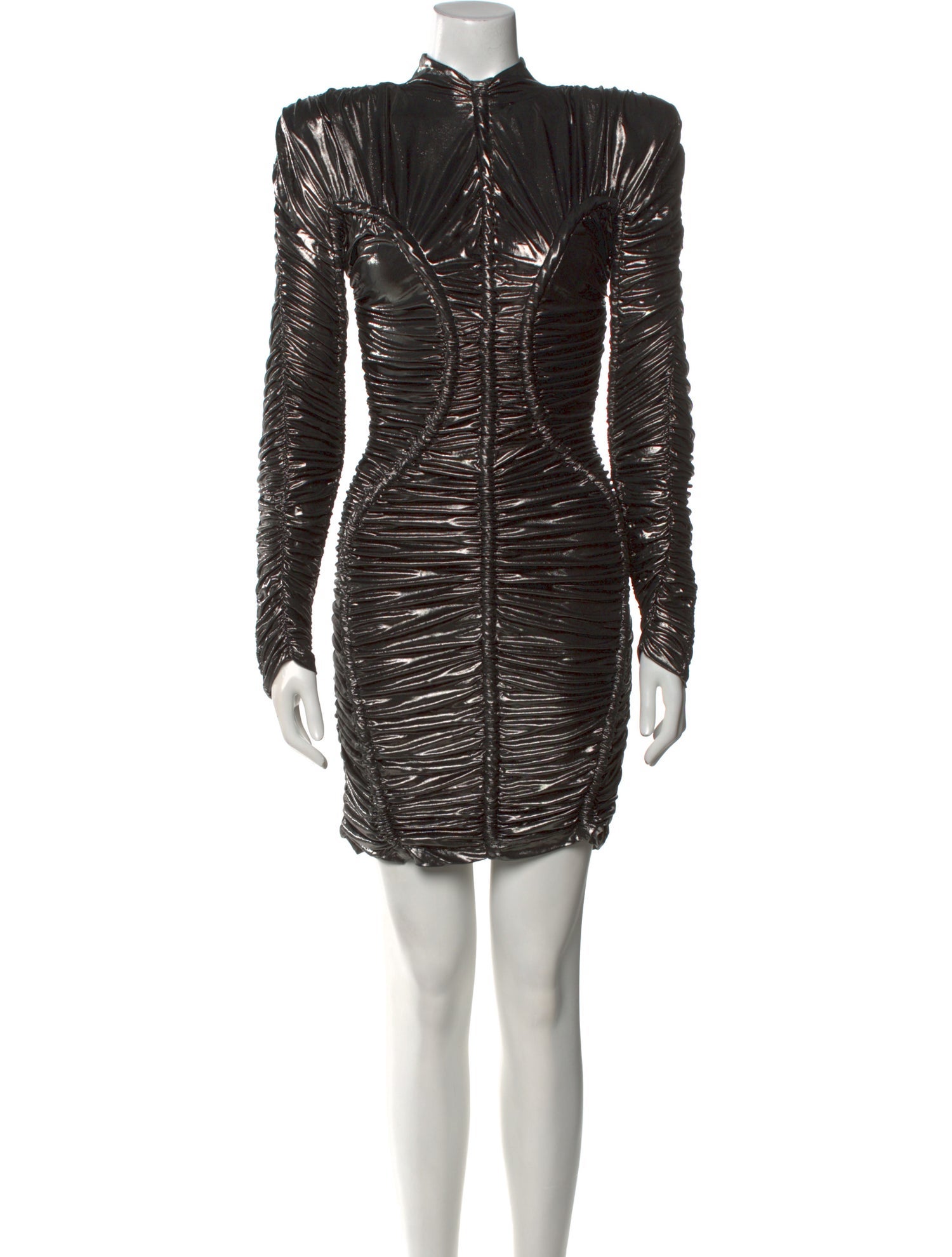 Balmain Mock Neck Mini Dress w/ Tags