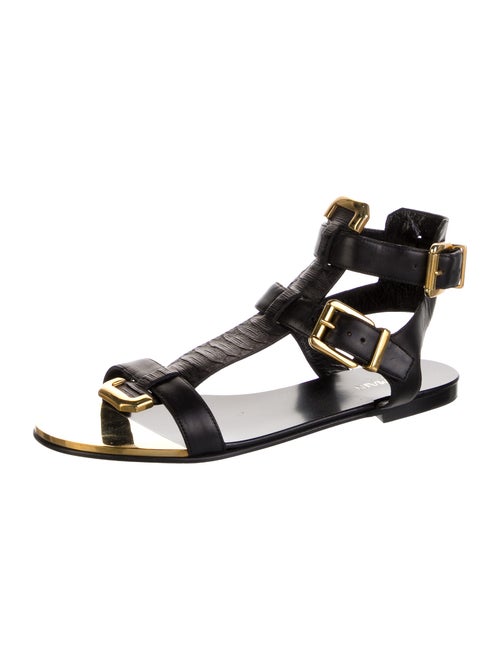 Balmain Leather Gladiator Sandals
