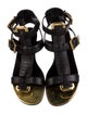 Balmain Leather Gladiator Sandals