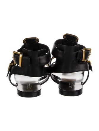 Balmain Leather Gladiator Sandals