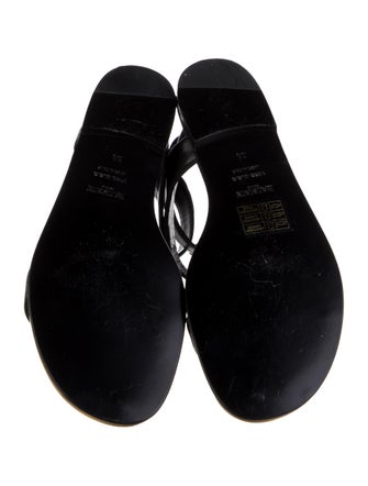 Balmain Leather Gladiator Sandals