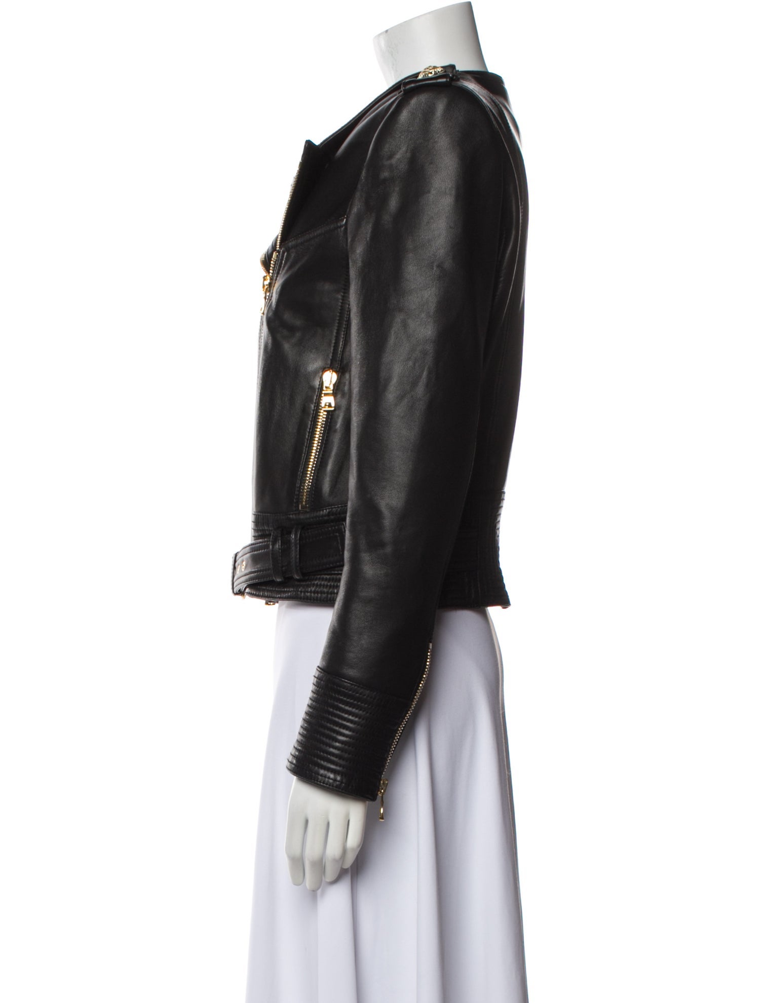 Balmain Leather Biker Jacket