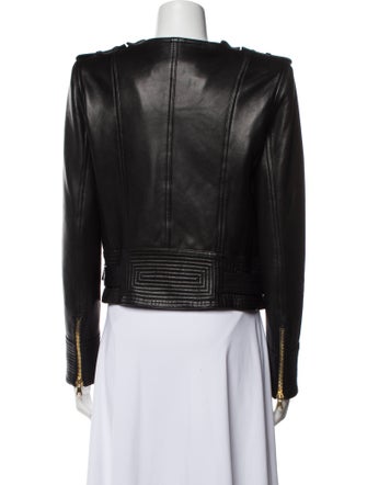 Balmain Leather Biker Jacket