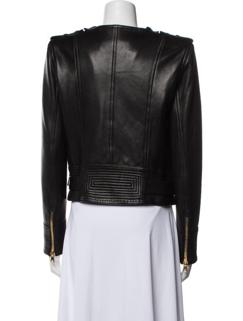 Balmain Leather Biker Jacket