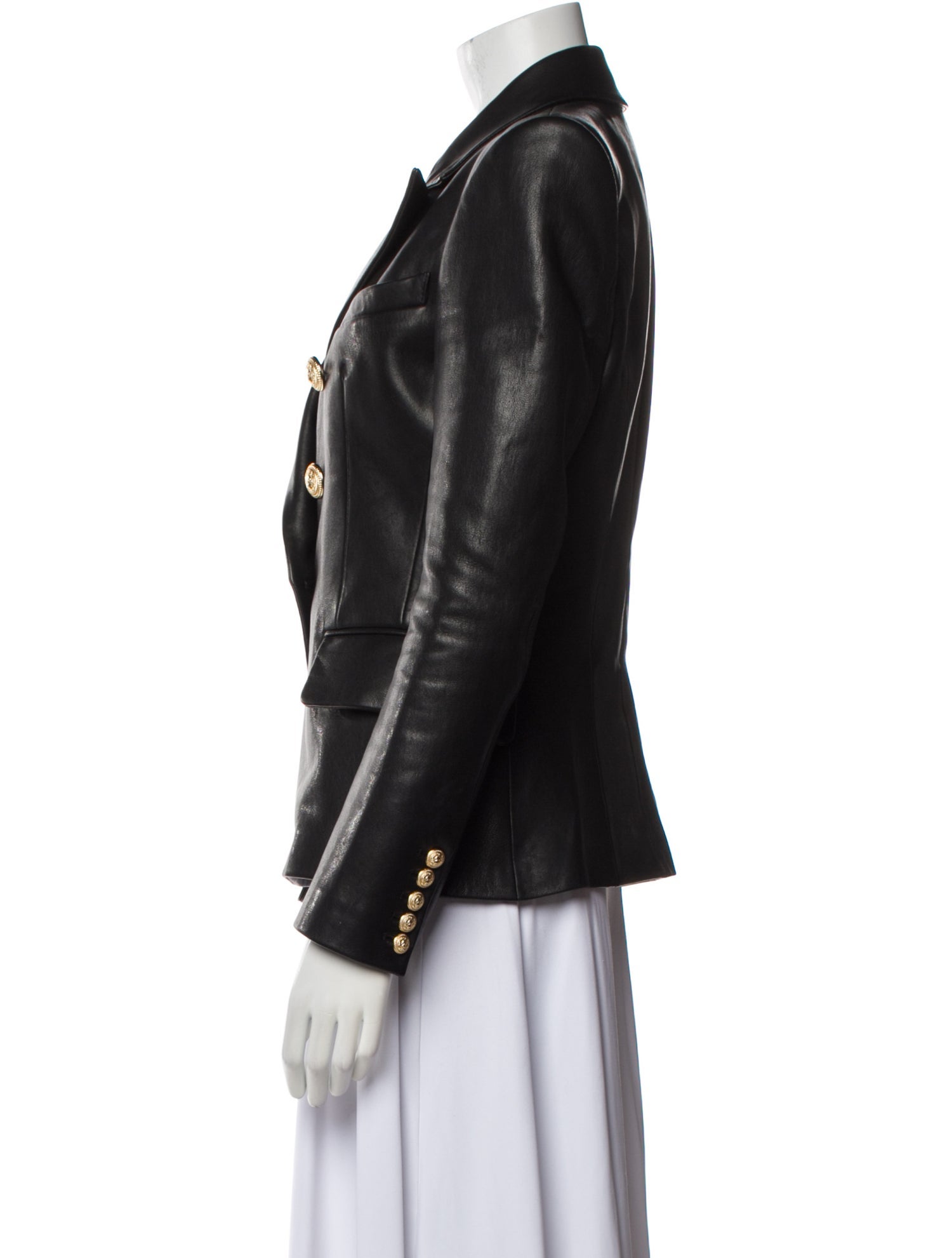 Balmain Leather Blazer