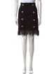 Balmain Fringe Trim Accent Knee-Length Skirt