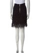 Balmain Fringe Trim Accent Knee-Length Skirt