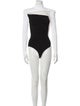 Balmain Angora Strapless Bodysuit