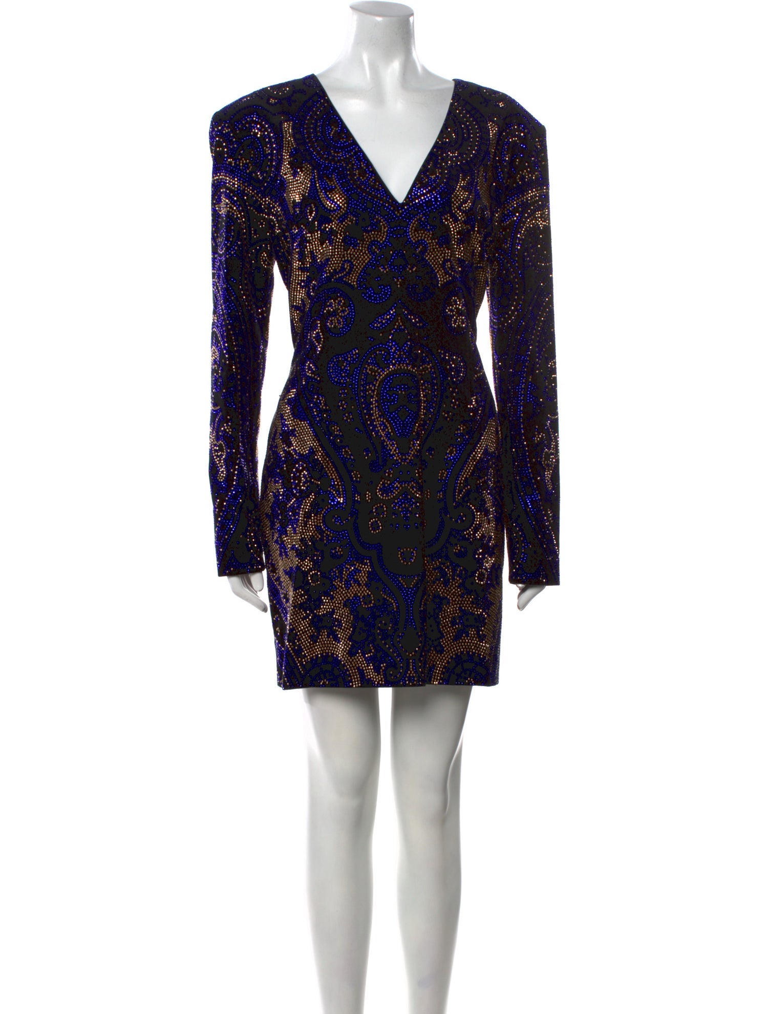 Balmain Velour Mini Dress w/ Tags