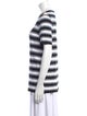 Balmain Striped Crew Neck T-Shirt