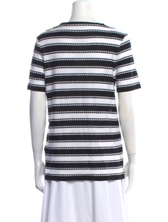 Balmain Striped Crew Neck T-Shirt