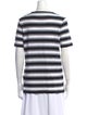 Balmain Striped Crew Neck T-Shirt