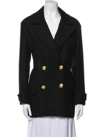 Balmain Virgin Wool Peacoat
