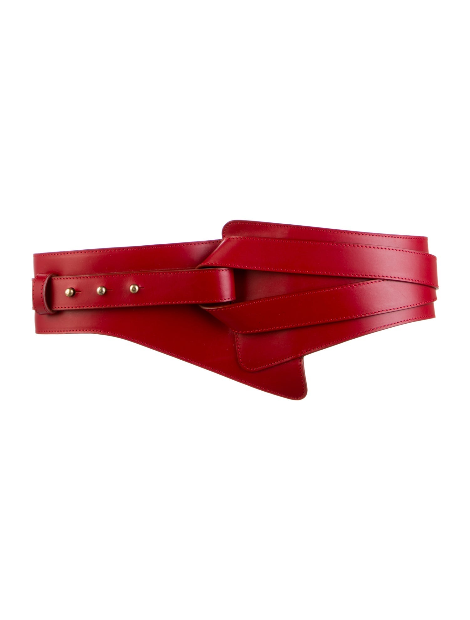 Balmain Wide Leather Waist Belt