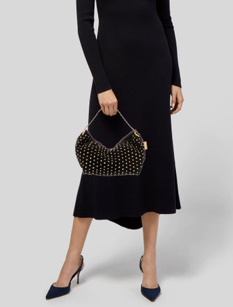 Balmain Suede Shoulder Bag