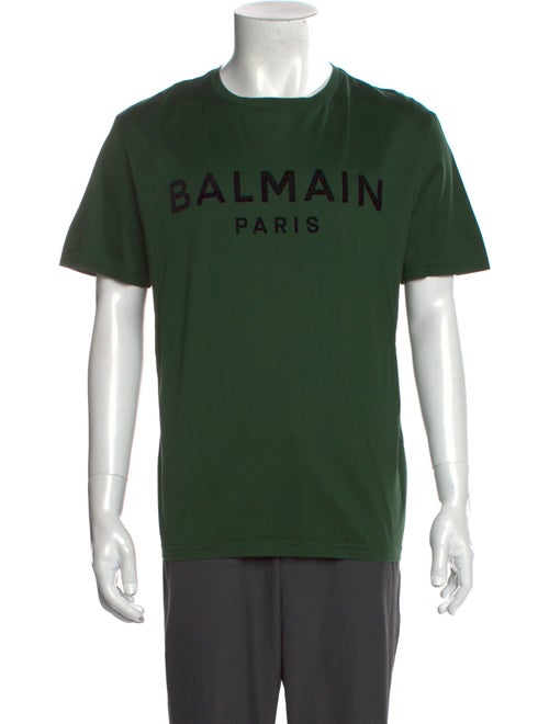 Balmain Graphic Print Short Sleeve Shirt