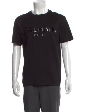 Balmain Graphic Print Short Sleeve Shirt