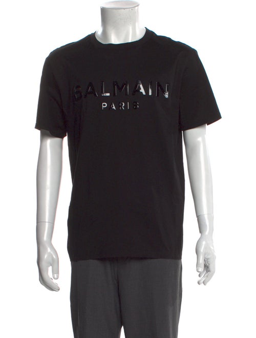 Balmain Graphic Print Short Sleeve Shirt
